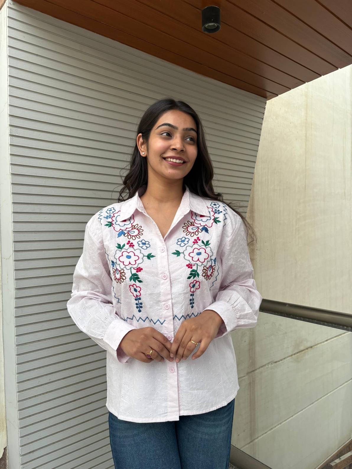 Embroidered Cotton Shirt