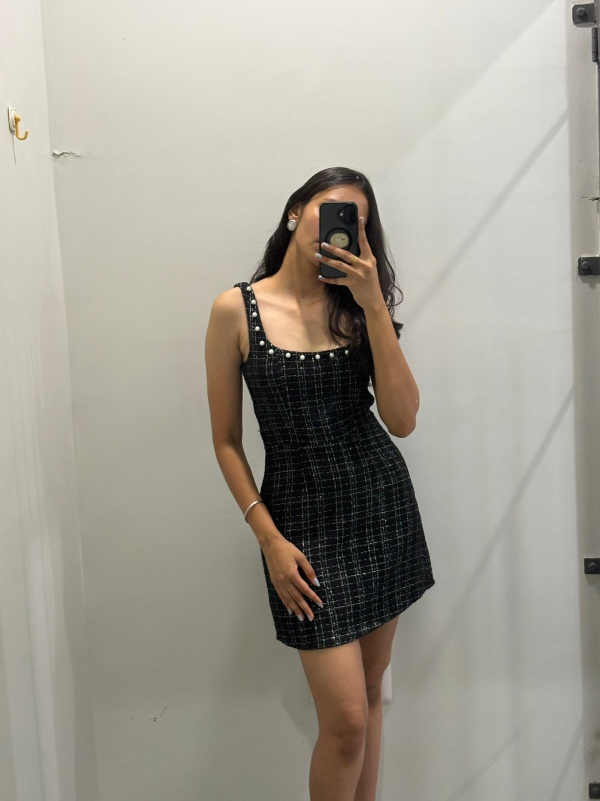 Cocktail pearl embellished dress