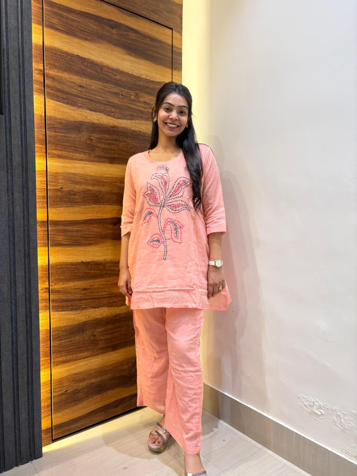 Mal cotton embroidered coordset