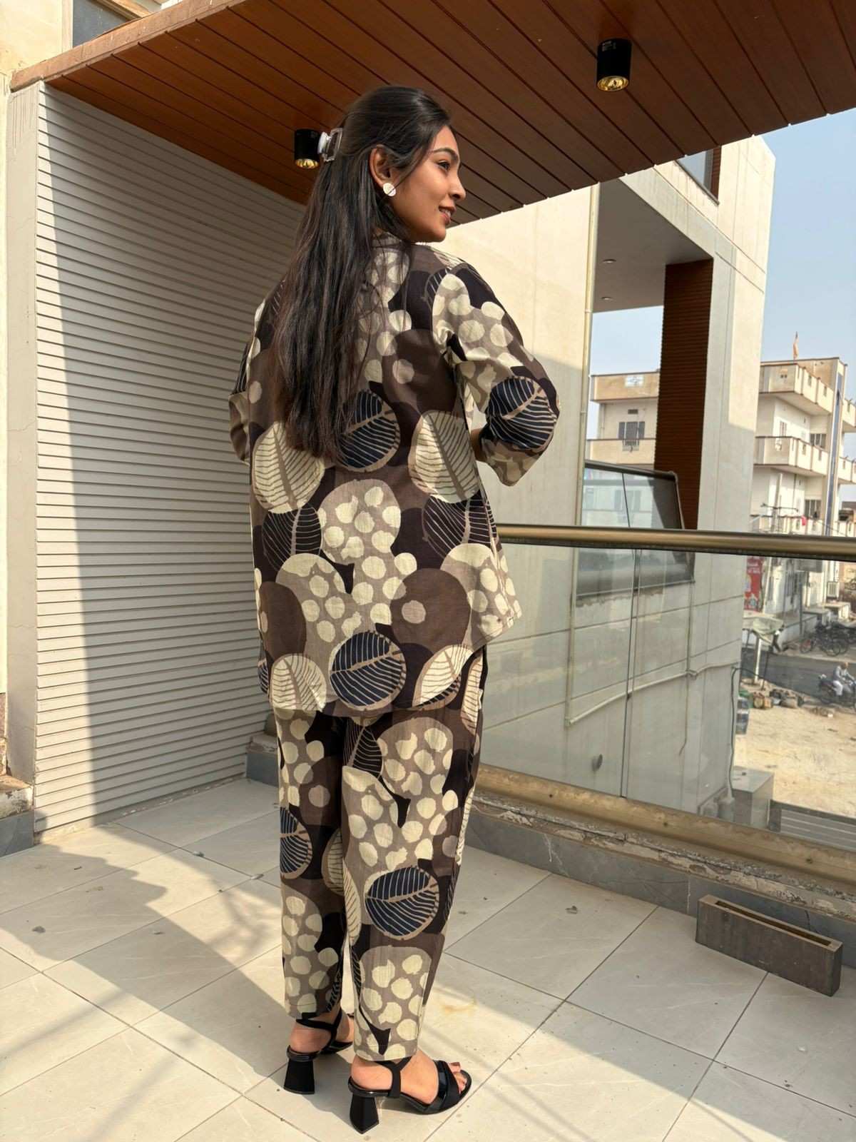 Khadi printed tunic coordset