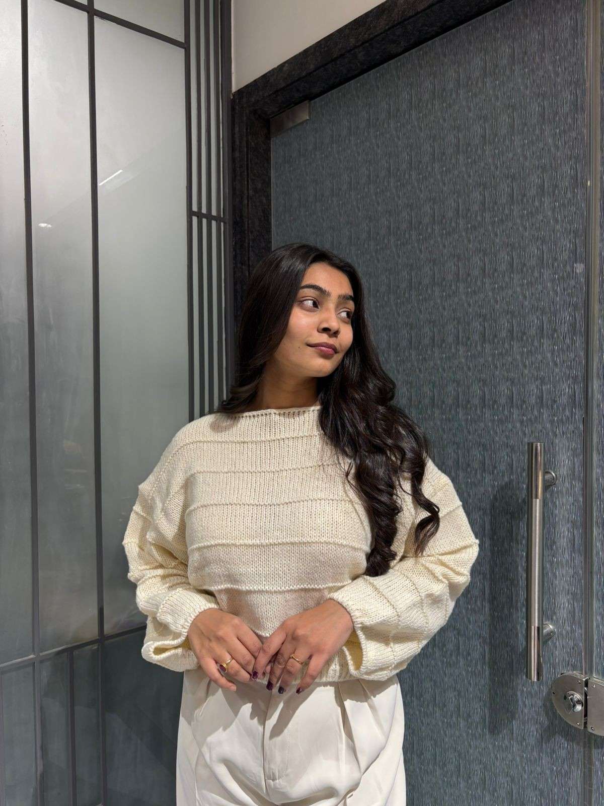 Baggy knitt wear pullover